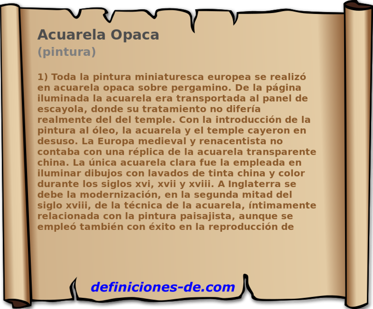 Acuarela Opaca (pintura)
