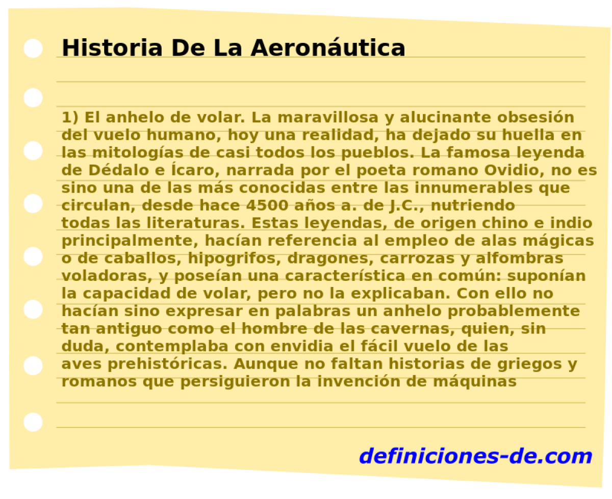 Historia De La Aeronutica 