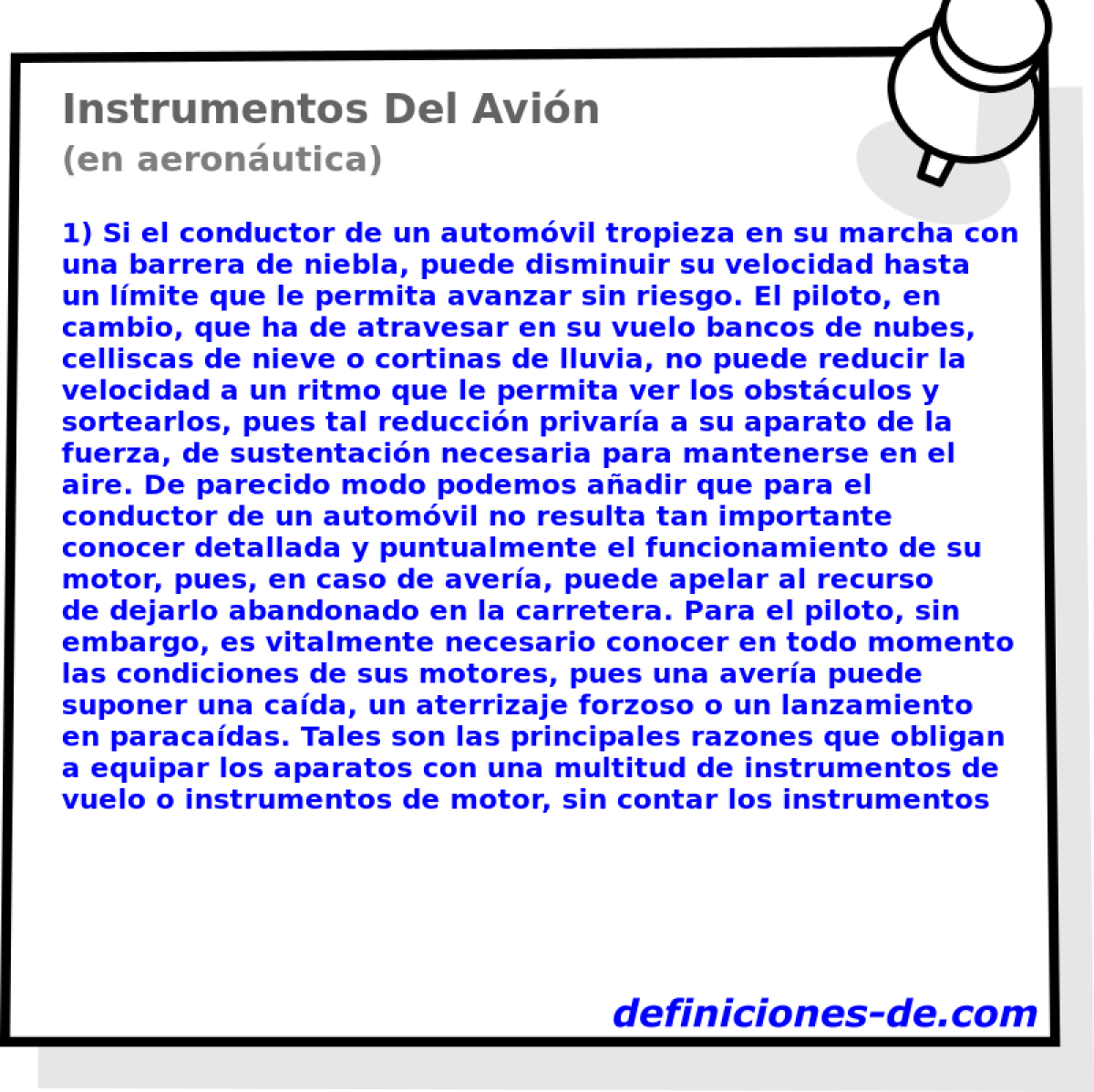 Instrumentos Del Avin (en aeronutica)