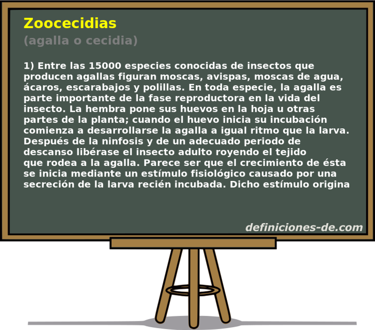 Zoocecidias (agalla o cecidia)