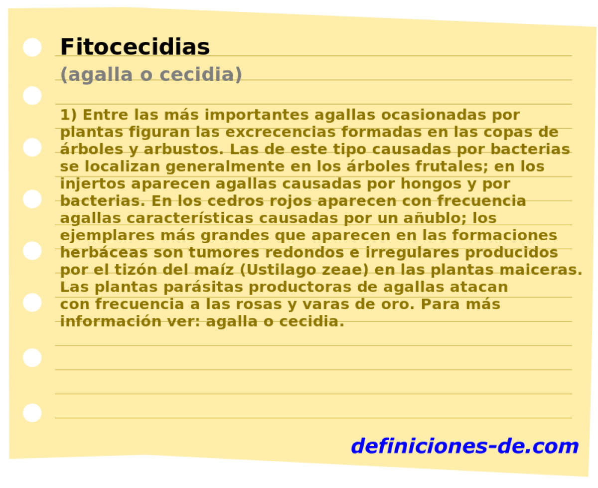 Fitocecidias (agalla o cecidia)