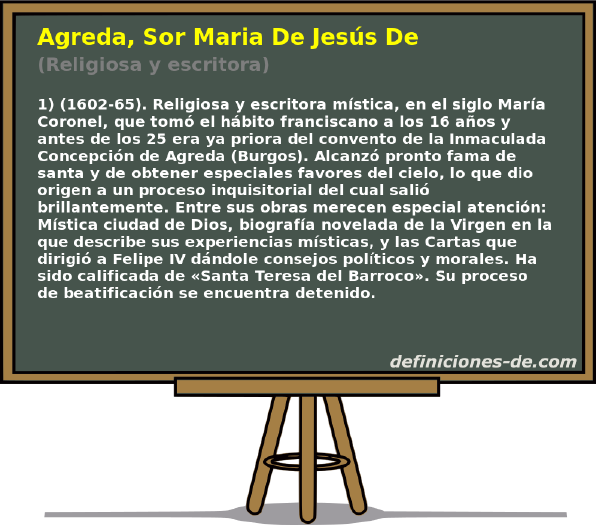Agreda, Sor Maria De Jess De (Religiosa y escritora)