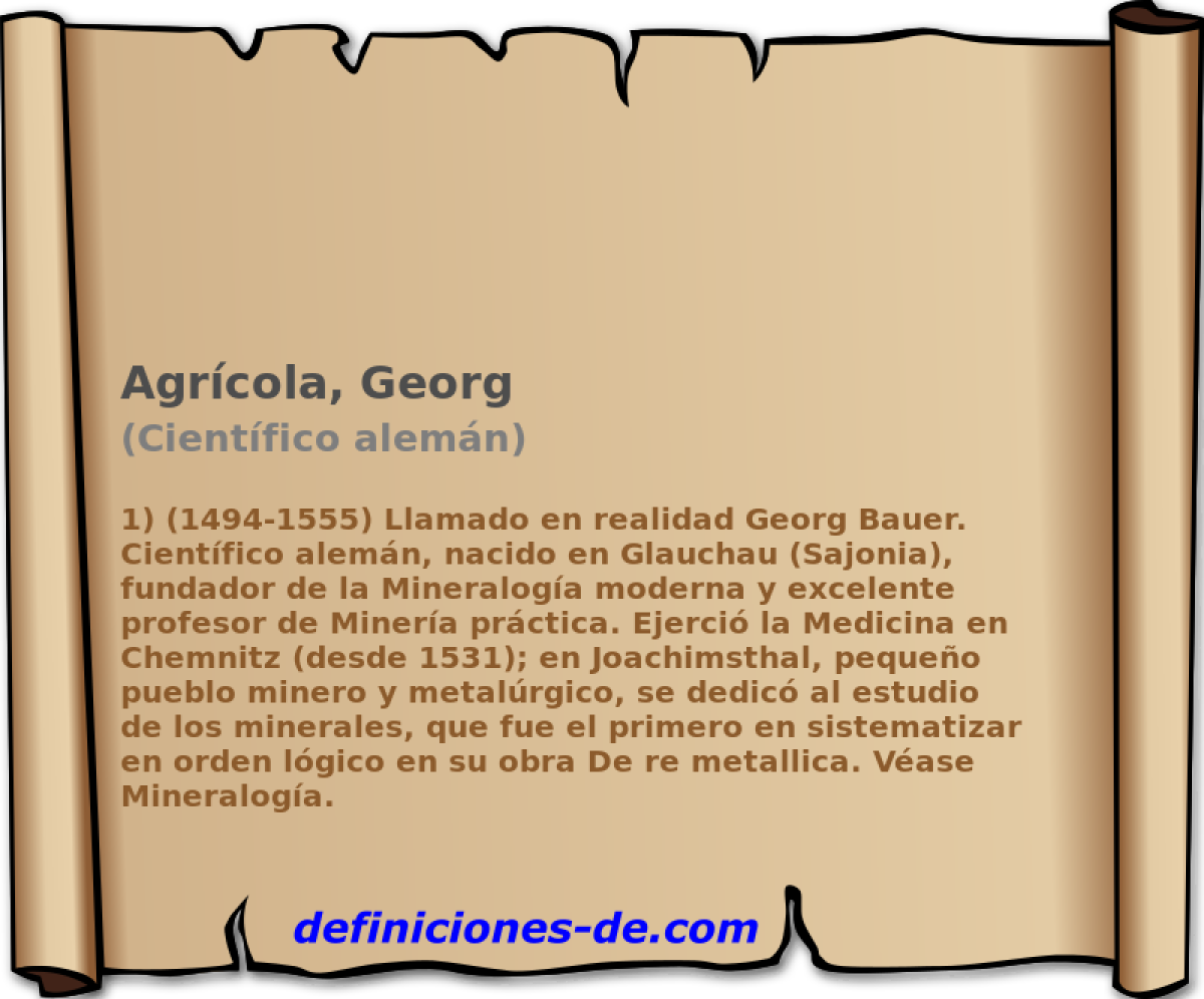 Agrcola, Georg (Cientfico alemn)