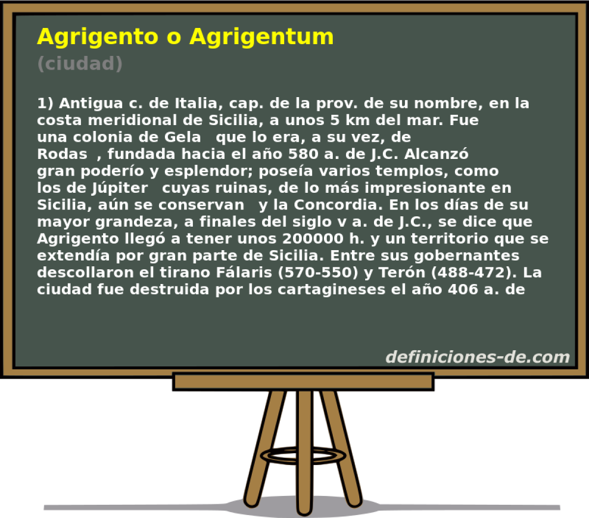 Agrigento o Agrigentum (ciudad)