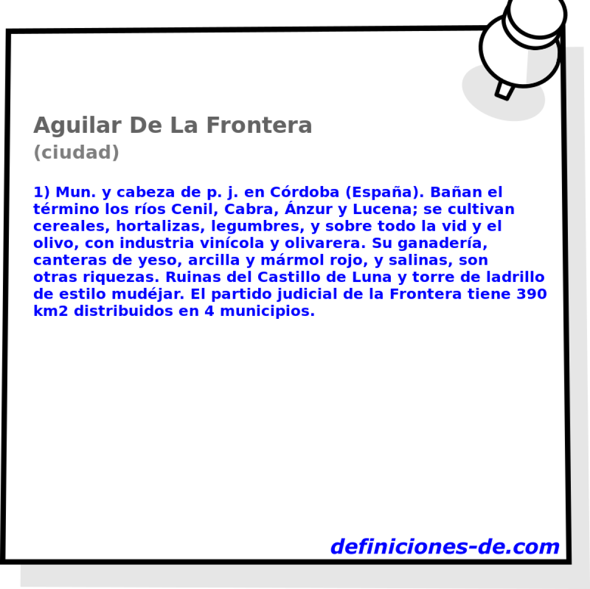 Aguilar De La Frontera (ciudad)