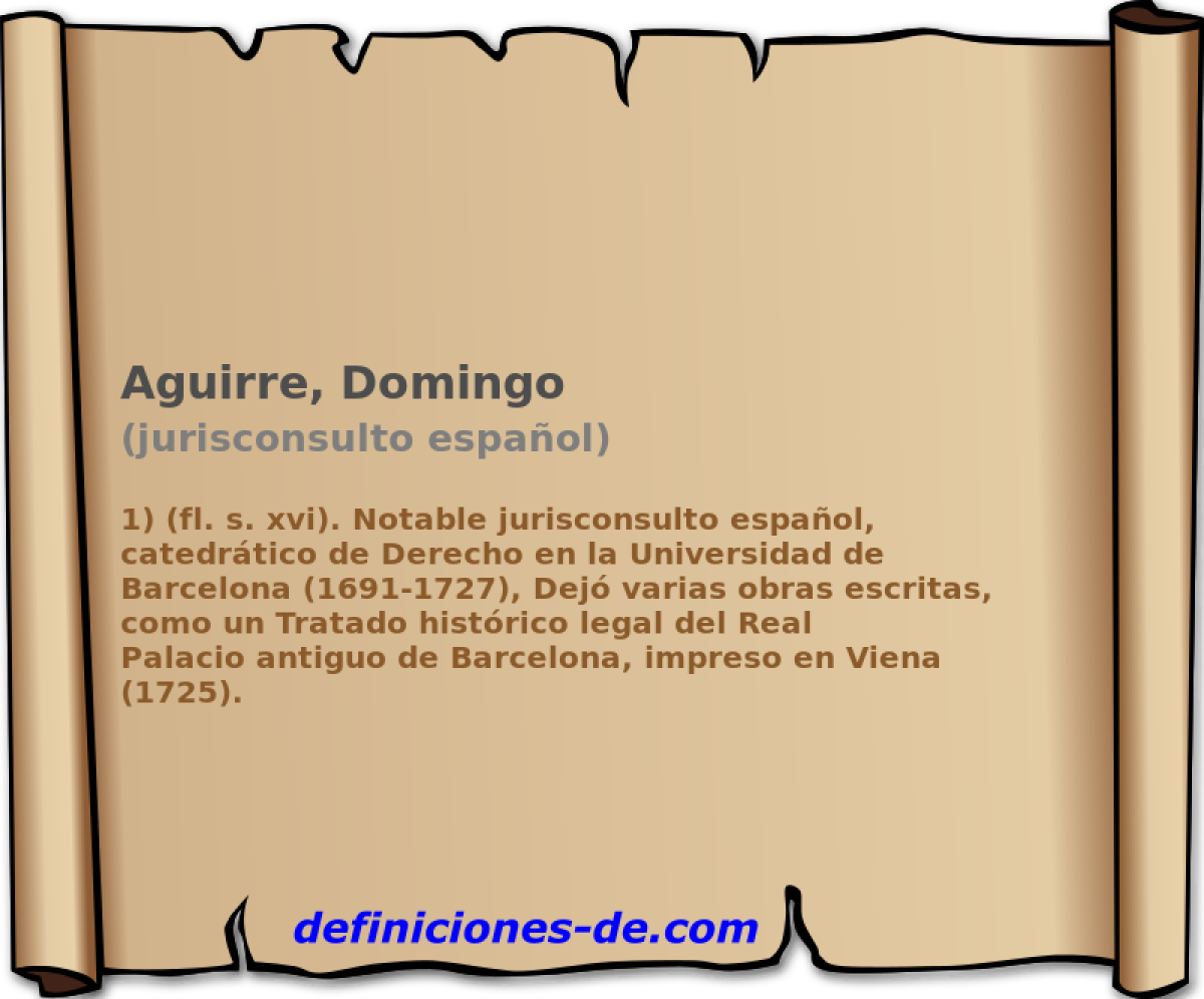Aguirre, Domingo (jurisconsulto espaol)
