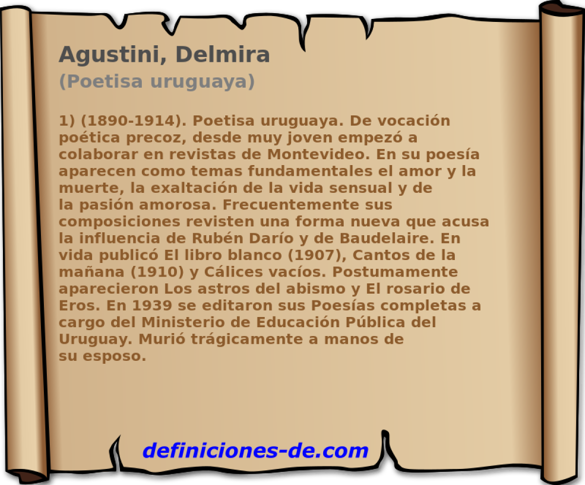 Agustini, Delmira (Poetisa uruguaya)