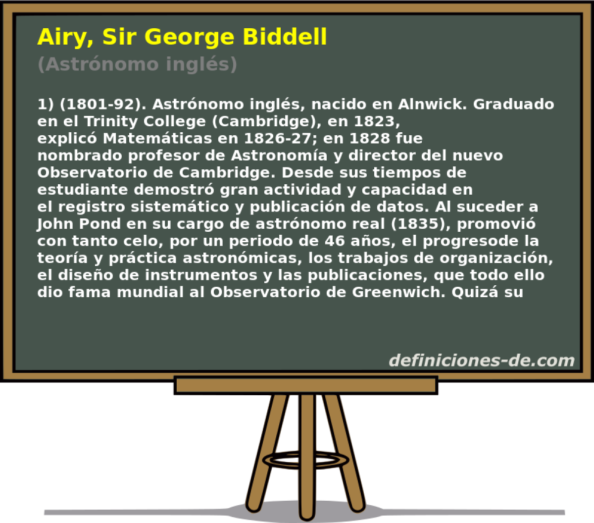 Airy, Sir George Biddell (Astrnomo ingls)