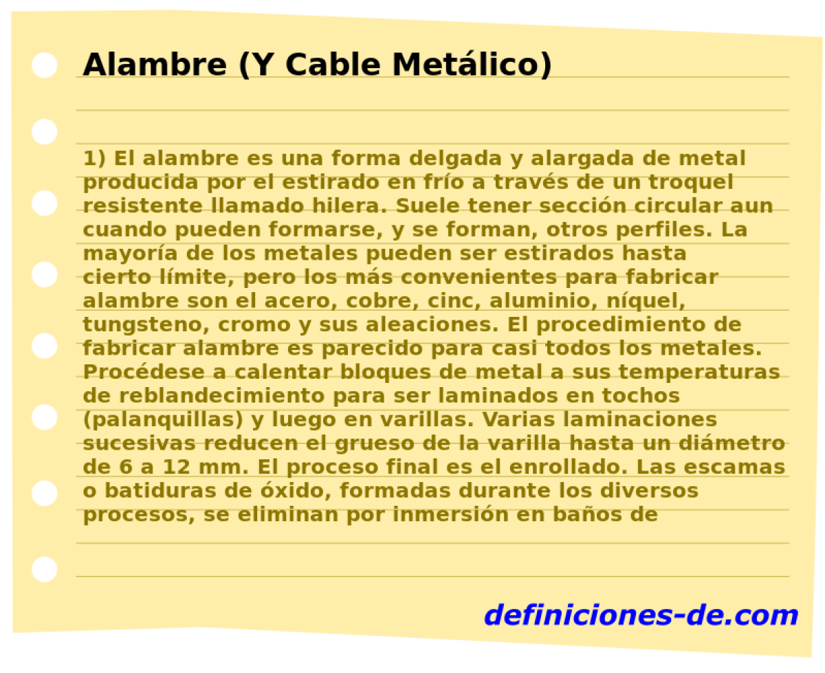 Alambre (Y Cable Metlico) 