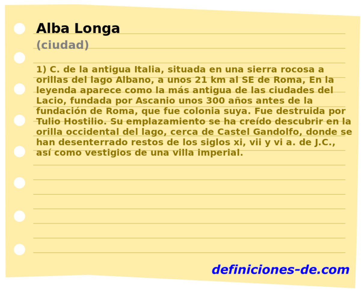 Alba Longa (ciudad)