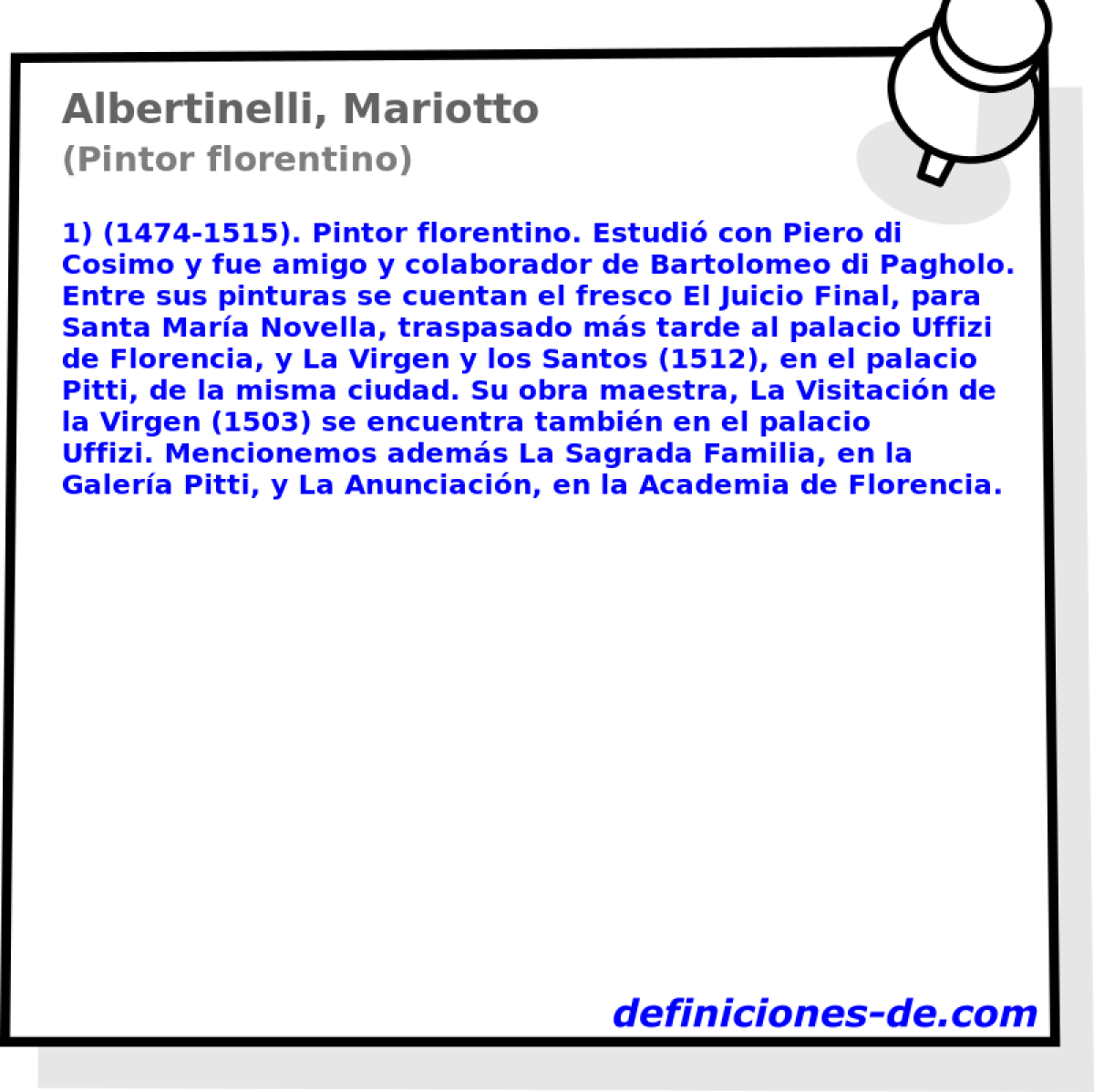 Albertinelli, Mariotto (Pintor florentino)