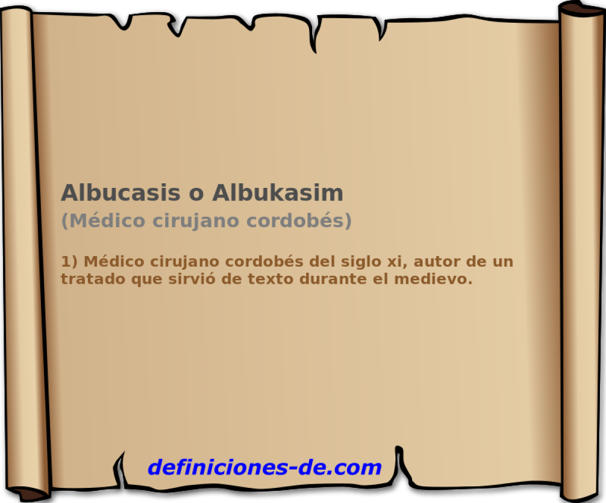 Albucasis o Albukasim (Mdico cirujano cordobs)