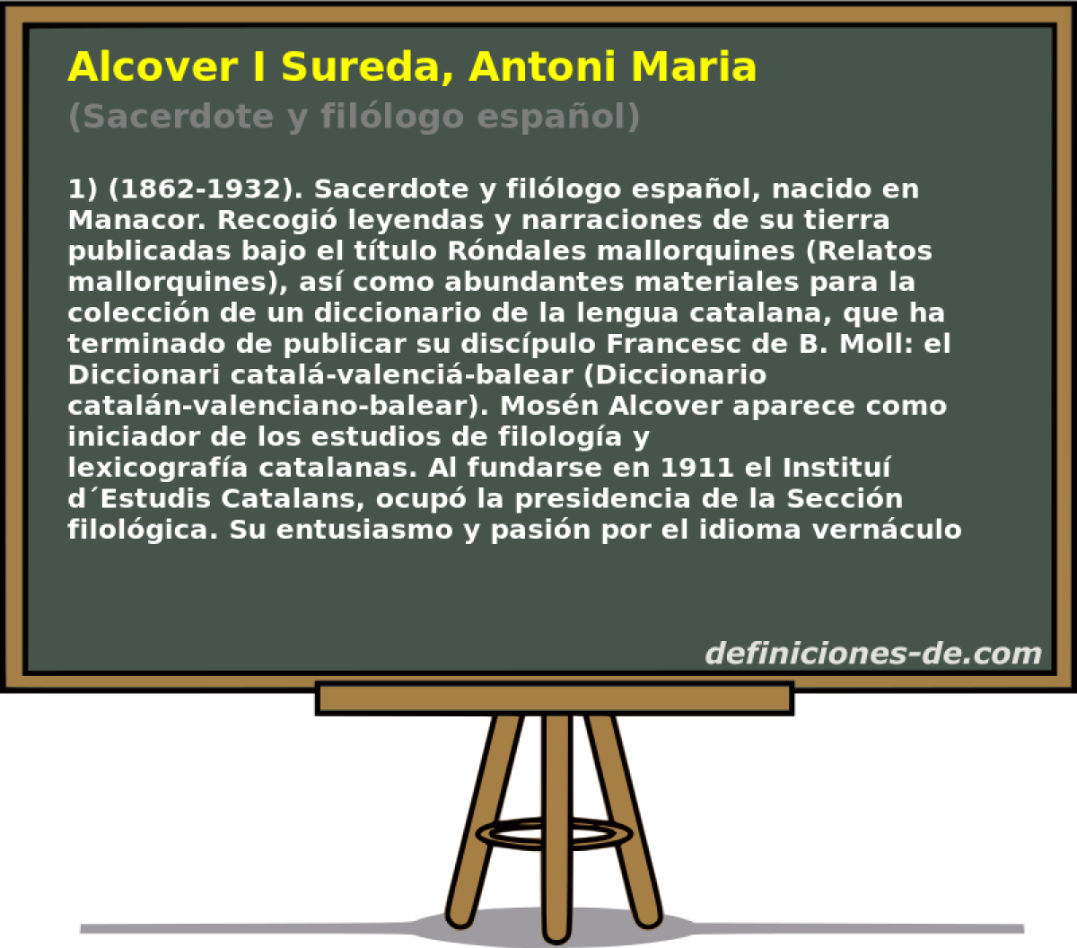 Alcover I Sureda, Antoni Maria (Sacerdote y fillogo espaol)