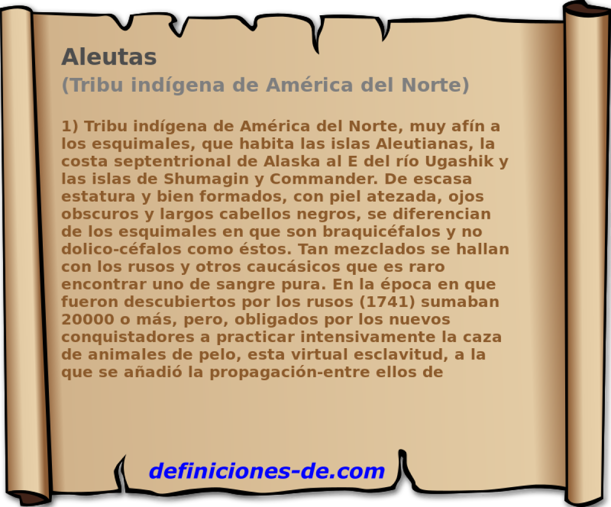 Aleutas (Tribu indgena de Amrica del Norte)