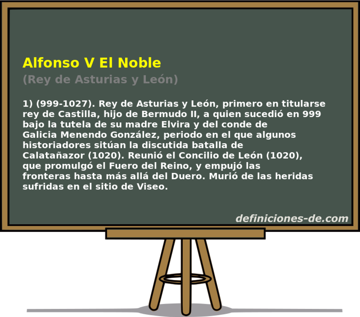 Alfonso V El Noble (Rey de Asturias y Len)