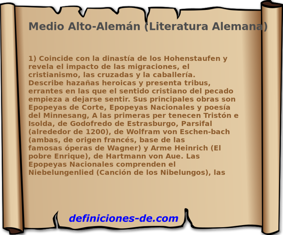 Medio Alto-Alemn (Literatura Alemana) 