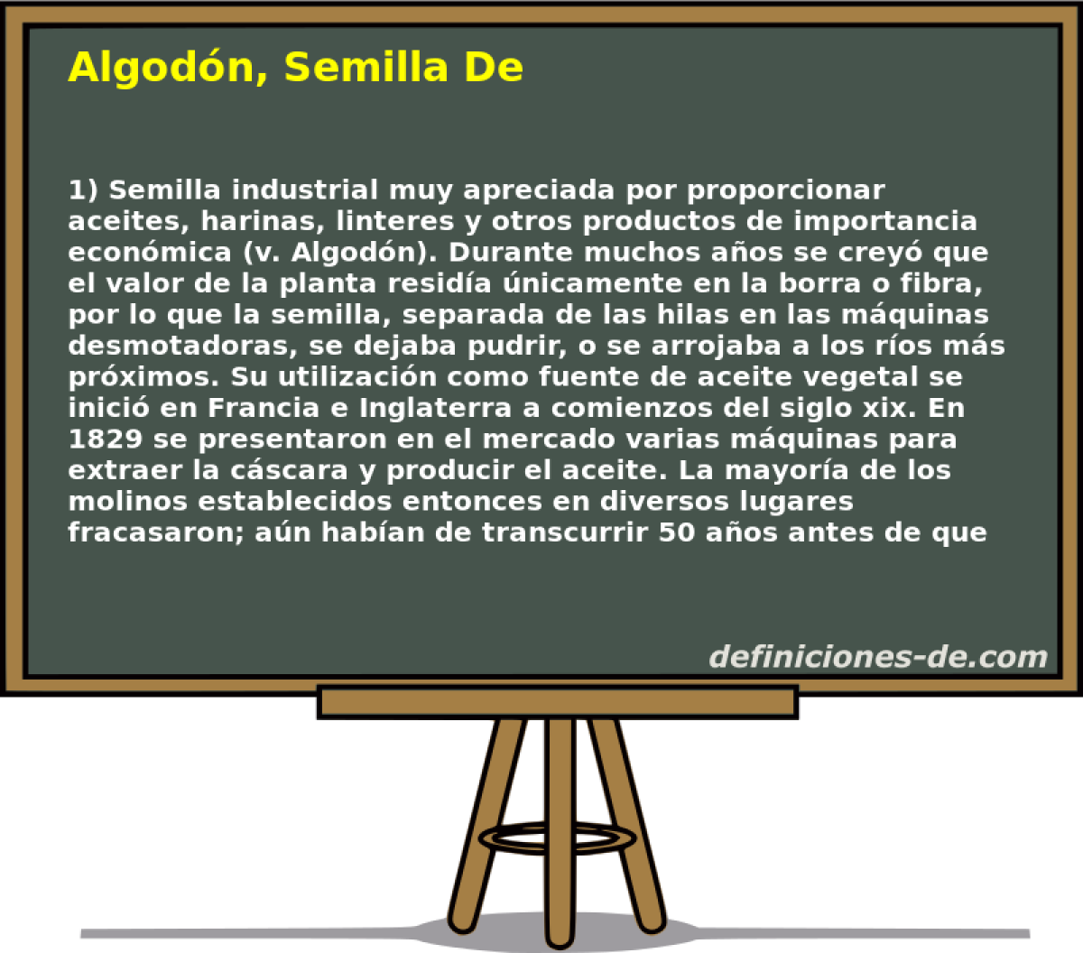 Algodn, Semilla De 