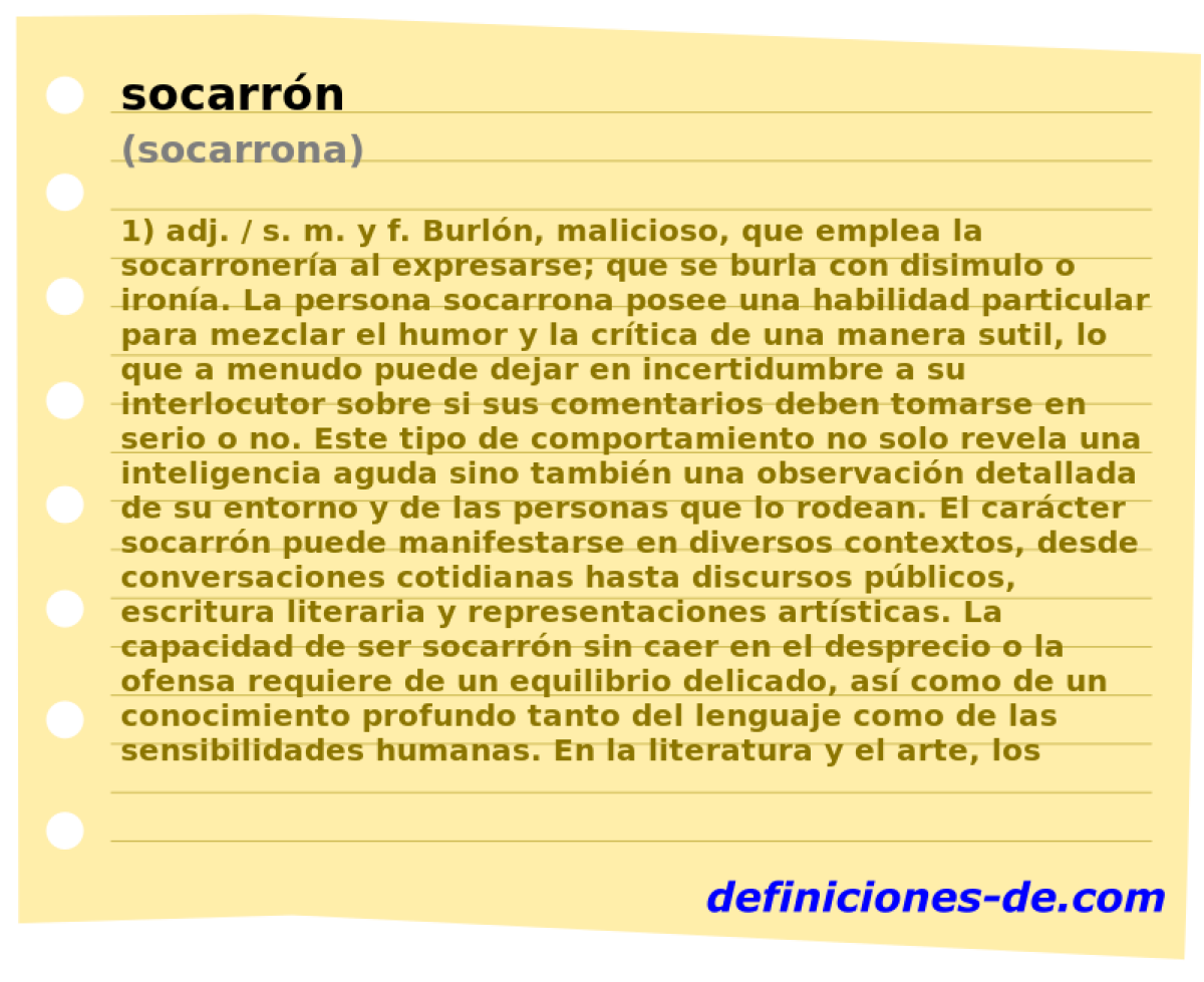socarrn (socarrona)