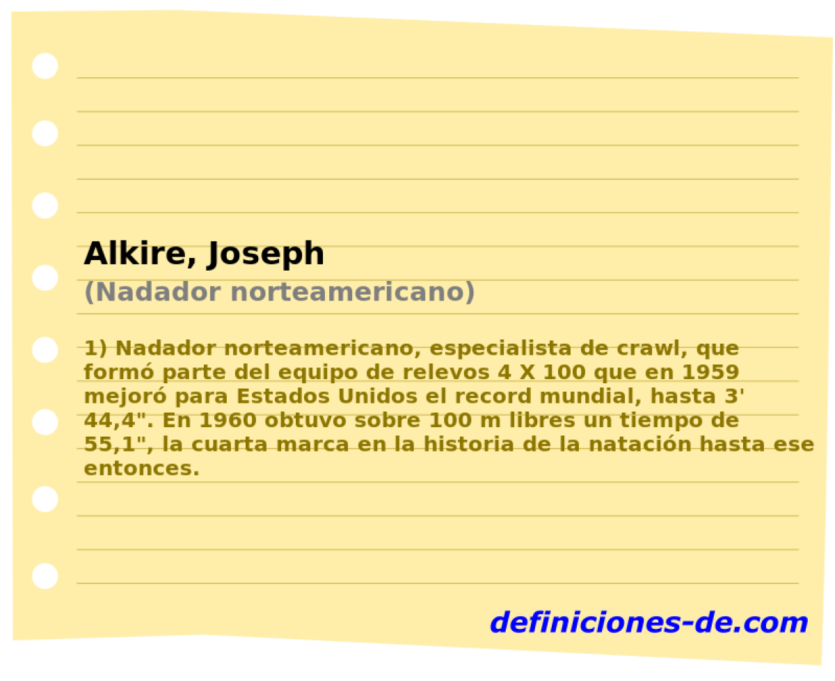 Alkire, Joseph (Nadador norteamericano)