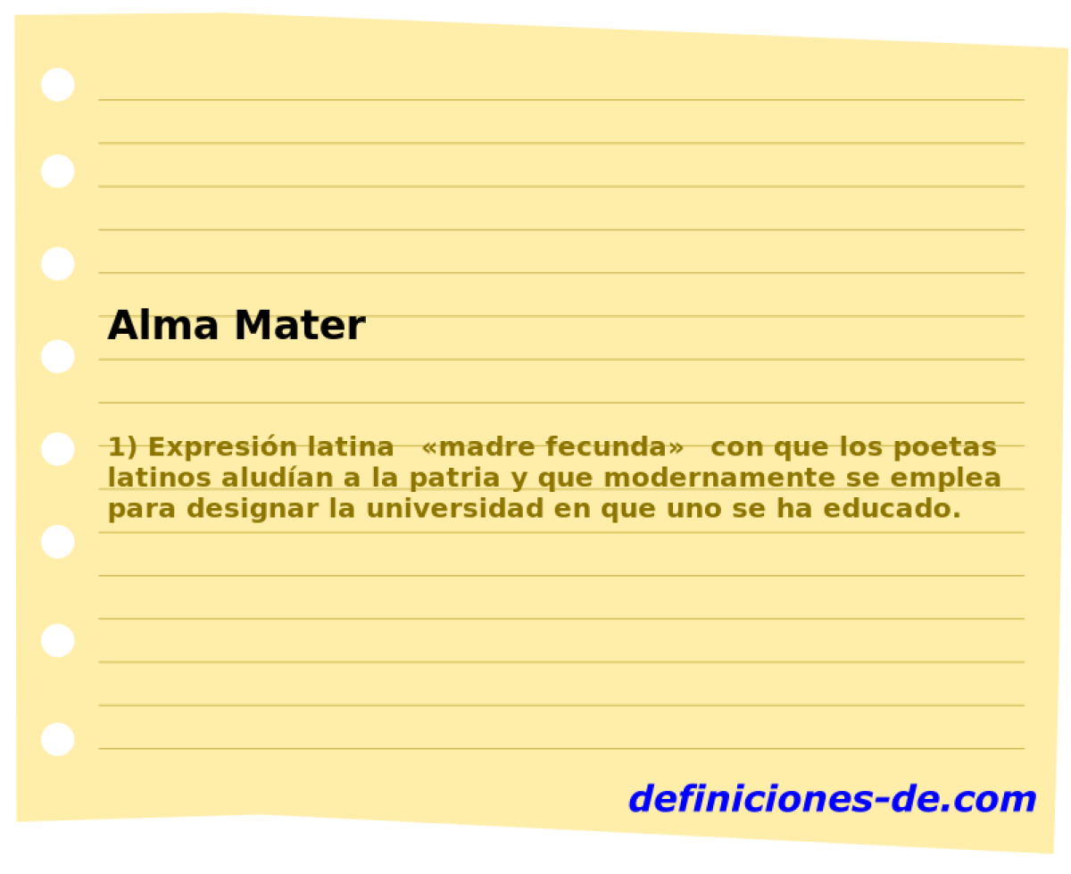 Alma Mater 