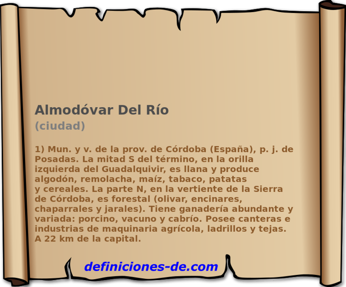 Almodvar Del Ro (ciudad)