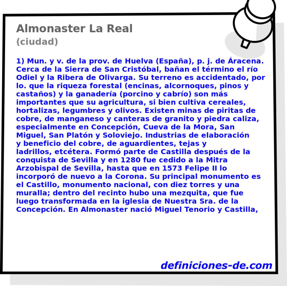 Almonaster La Real (ciudad)