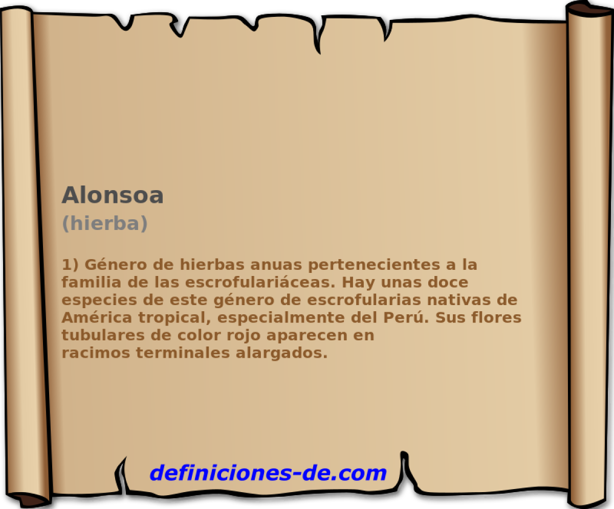 Alonsoa (hierba)