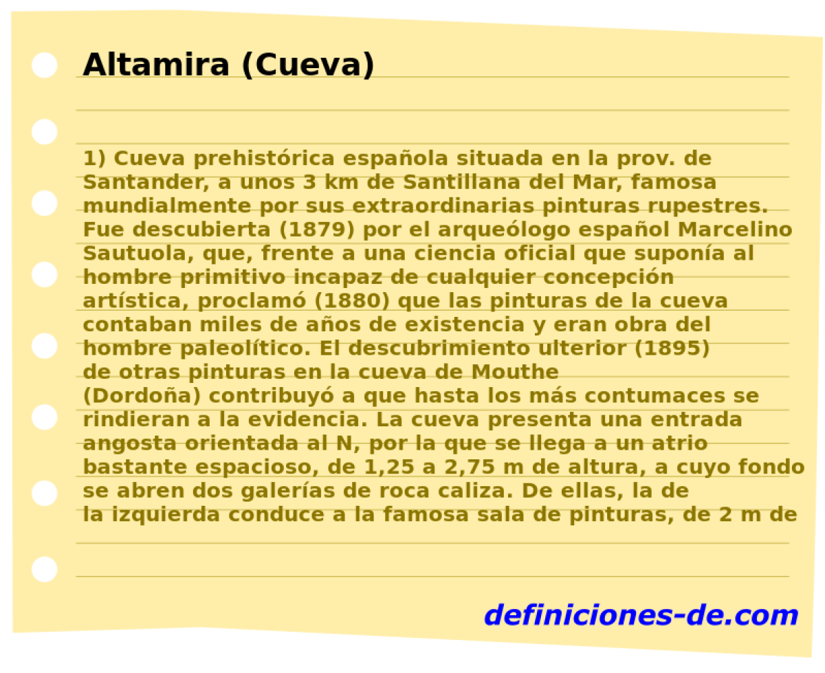 Altamira (Cueva) 