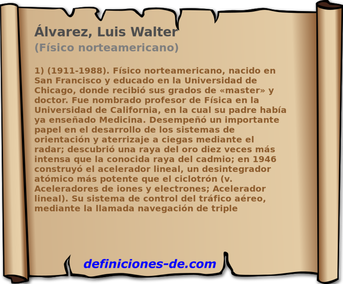 lvarez, Luis Walter (Fsico norteamericano)