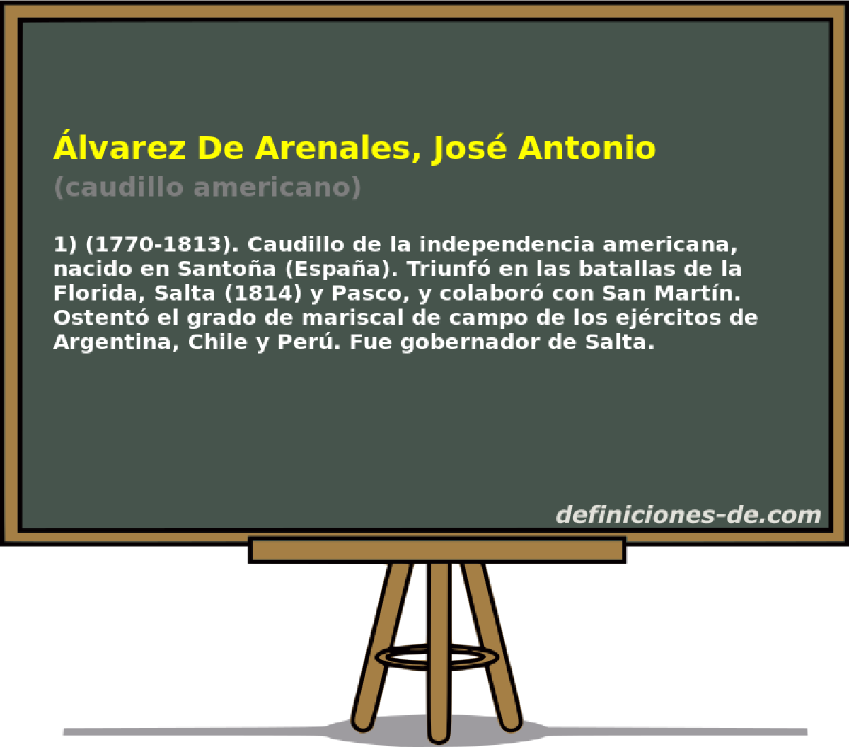 lvarez De Arenales, Jos Antonio (caudillo americano)