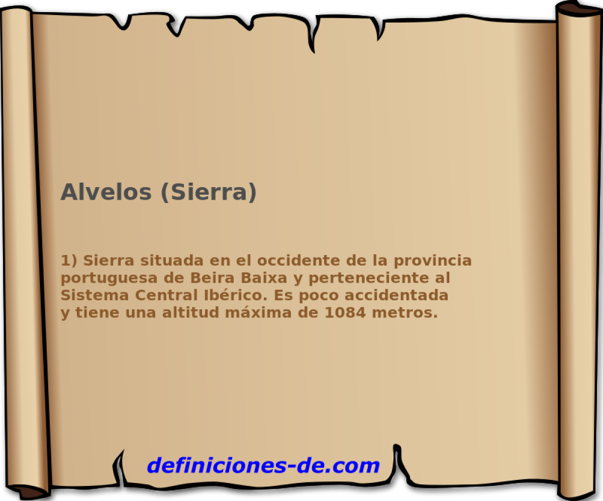 Alvelos (Sierra) 