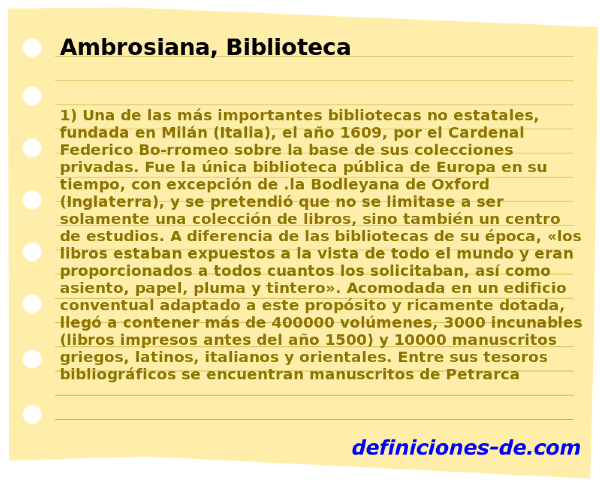 Ambrosiana, Biblioteca 
