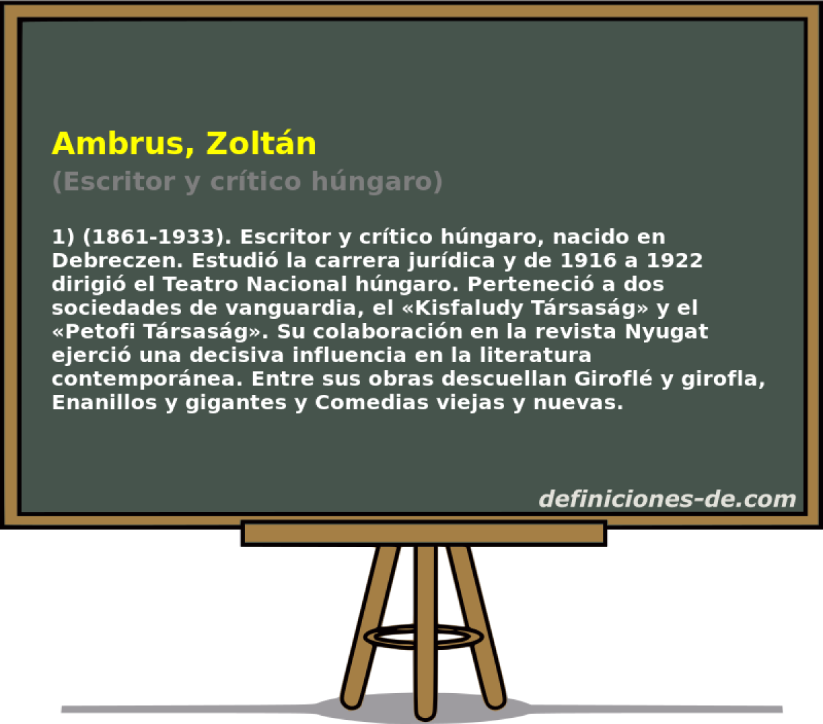 Ambrus, Zoltn (Escritor y crtico hngaro)