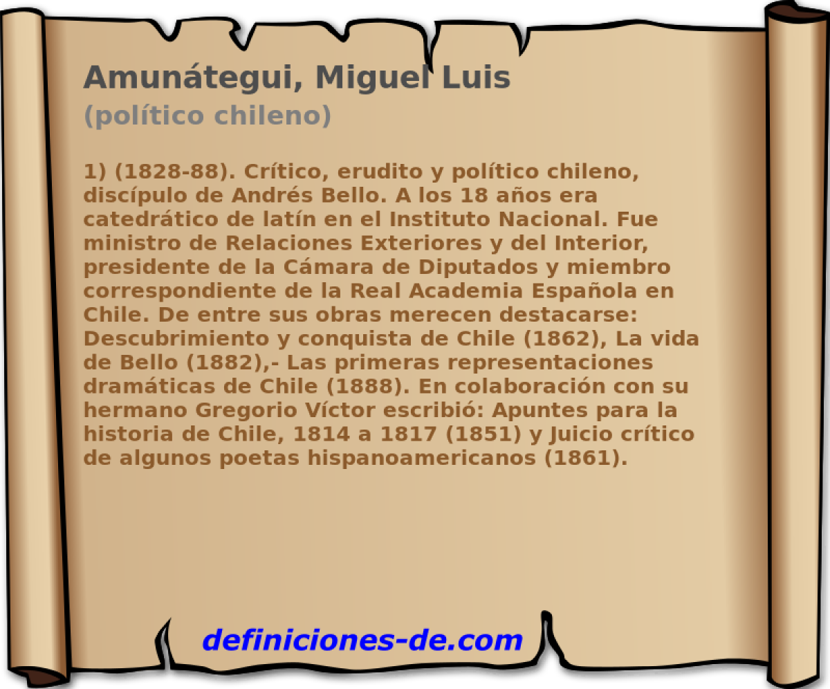 Amuntegui, Miguel Luis (poltico chileno)