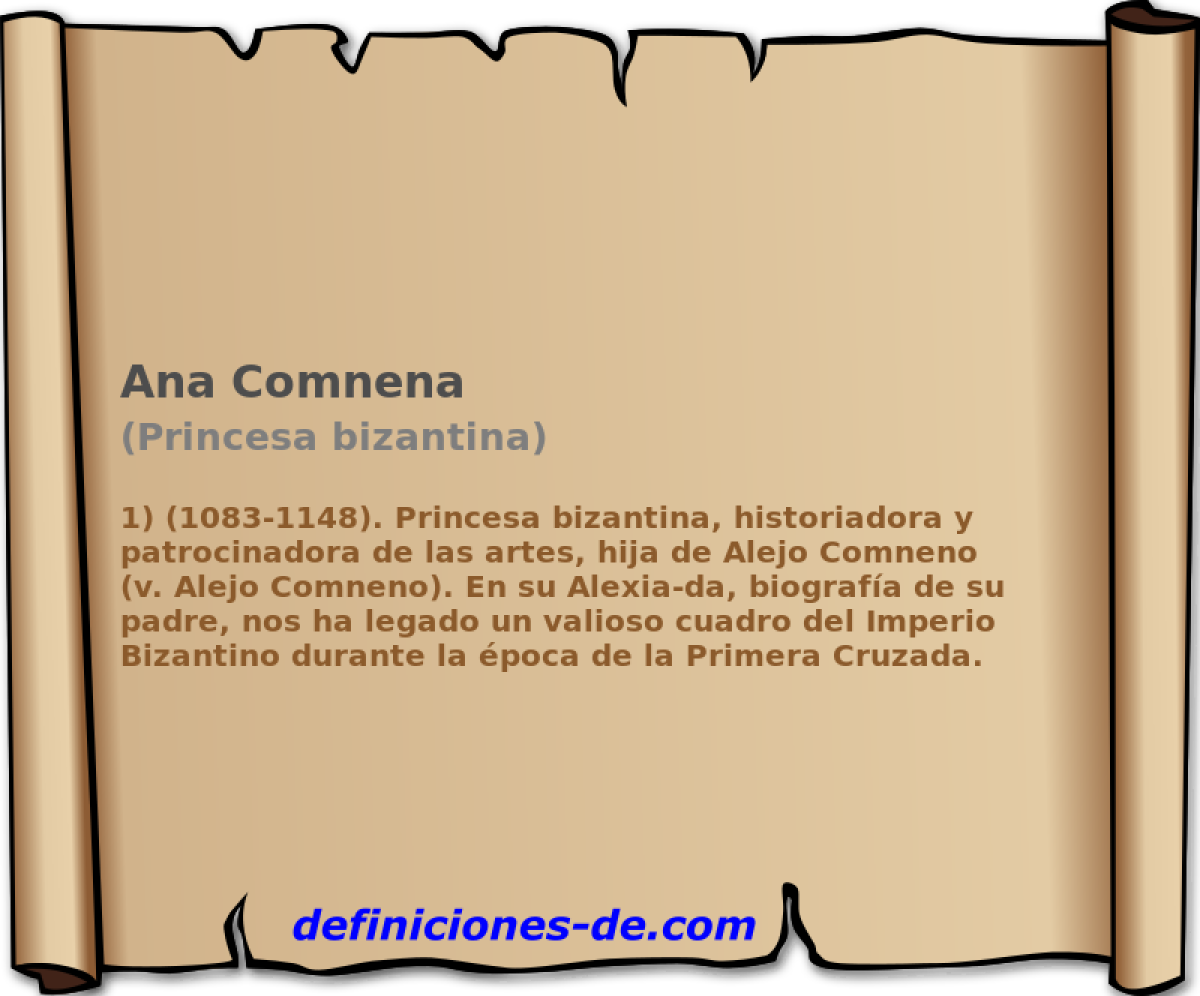 Ana Comnena (Princesa bizantina)
