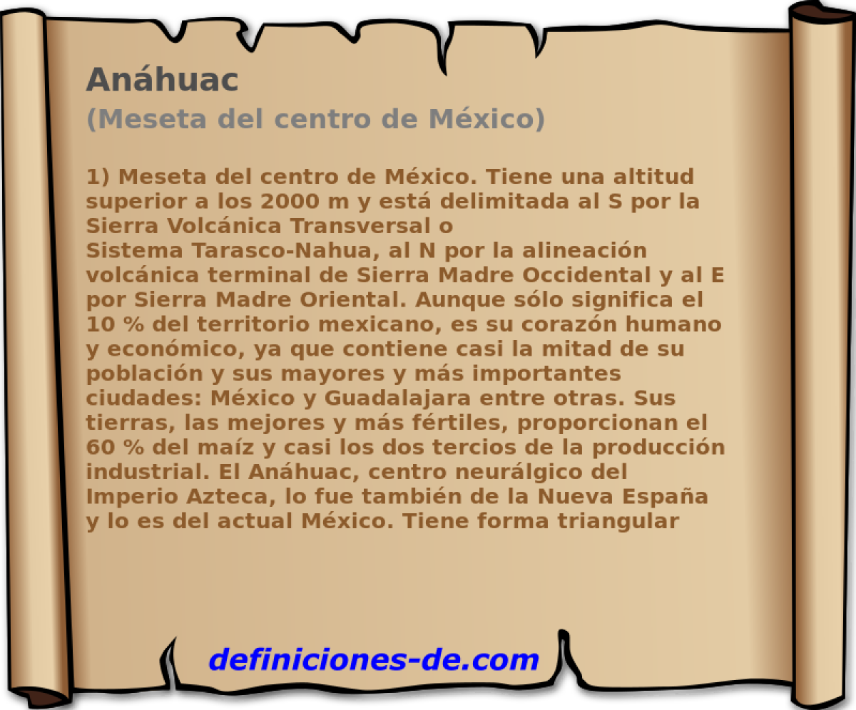 Anhuac (Meseta del centro de Mxico)