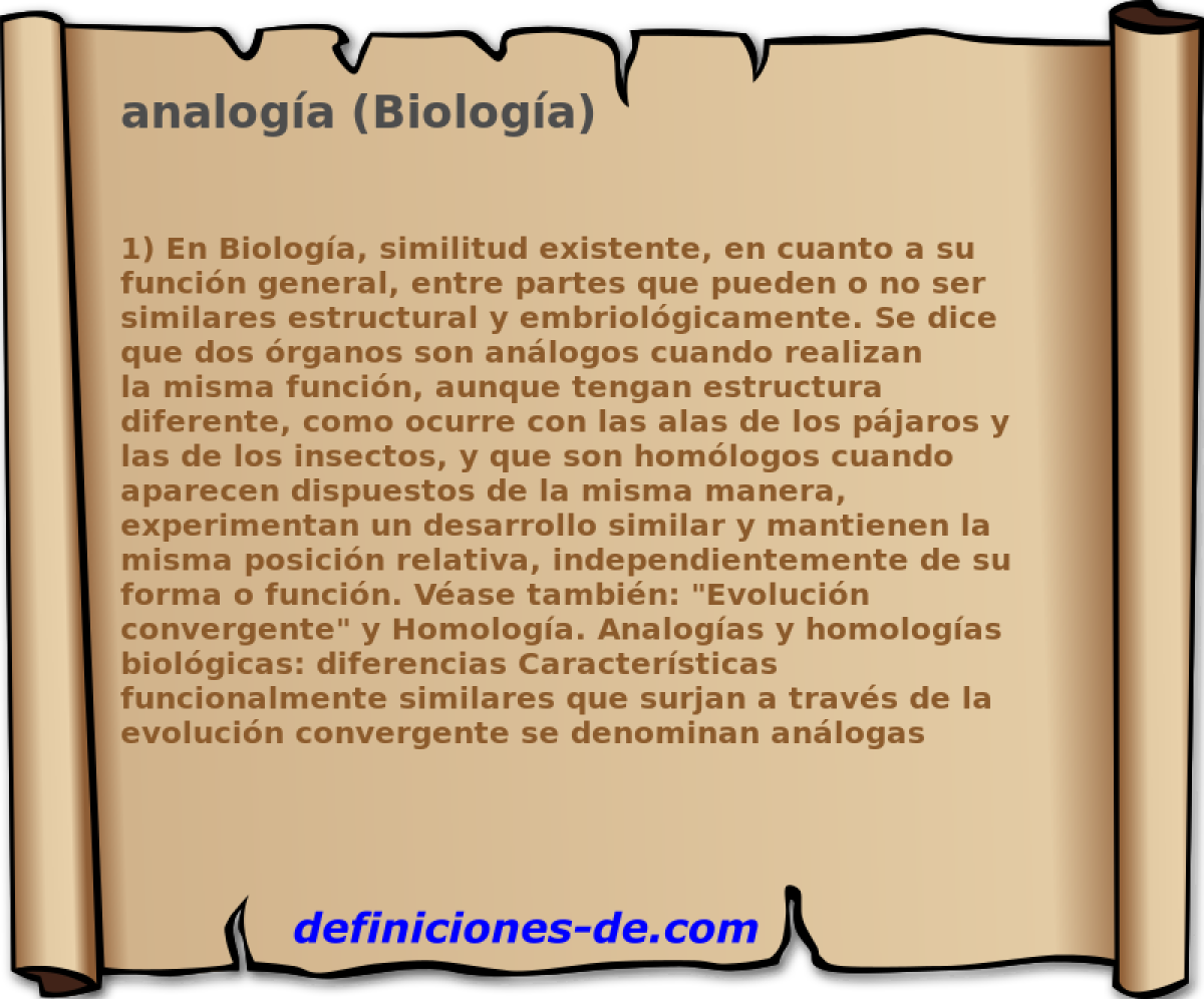 analoga (Biologa) 