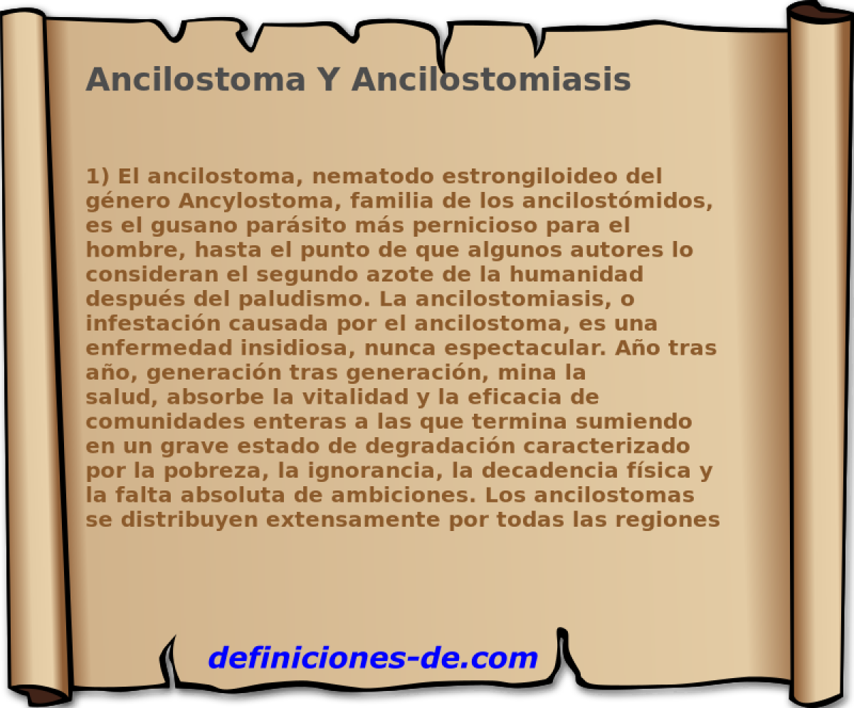 Ancilostoma Y Ancilostomiasis 