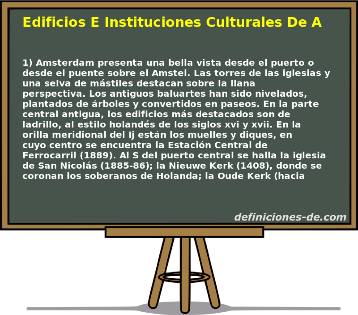 Edificios E Instituciones Culturales De Amsterdam 