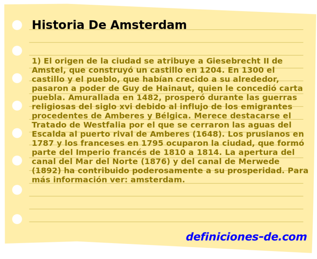 Historia De Amsterdam 
