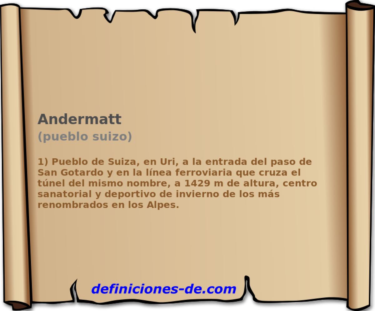 Andermatt (pueblo suizo)
