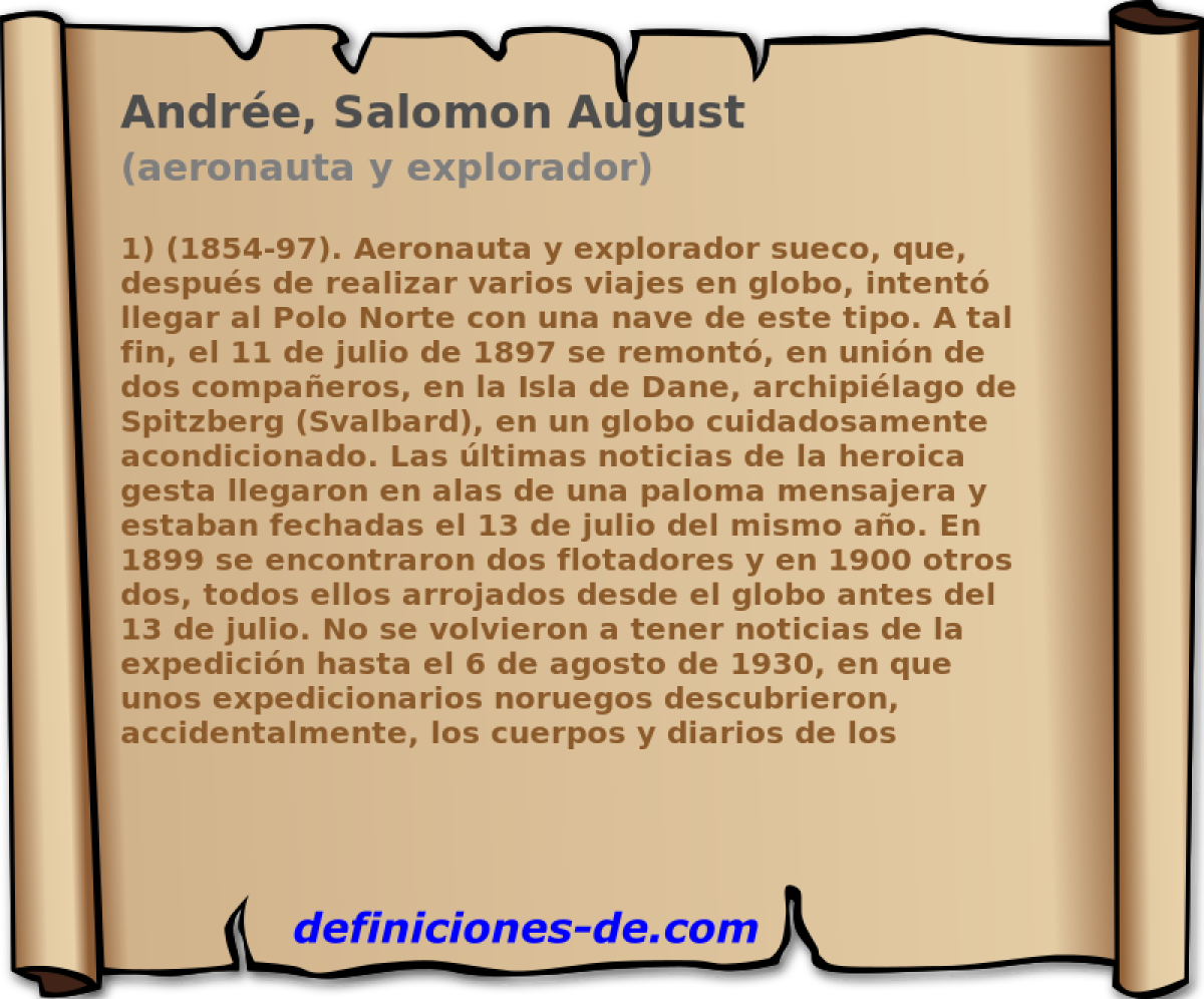 Andre, Salomon August (aeronauta y explorador)