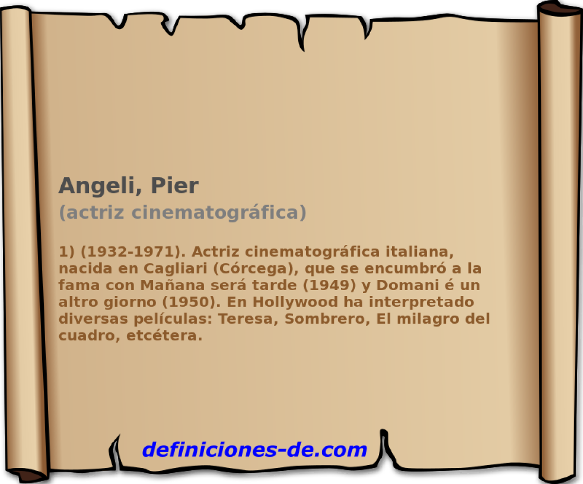 Angeli, Pier (actriz cinematogrfica)