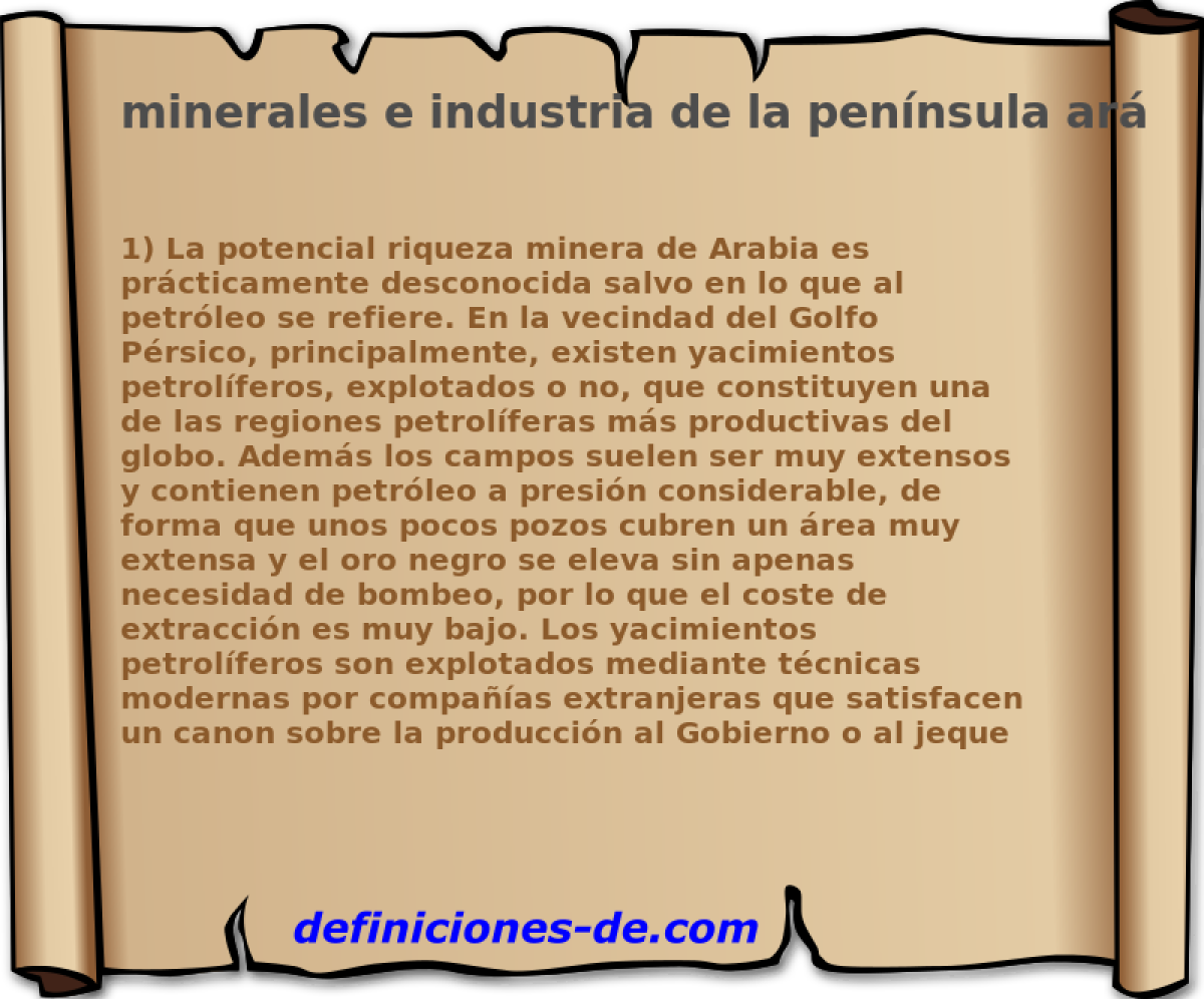 minerales e industria de la pennsula arbiga 