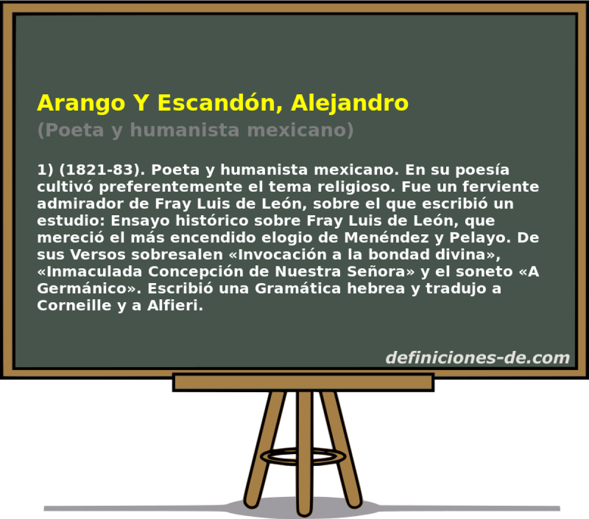 Arango Y Escandn, Alejandro (Poeta y humanista mexicano)