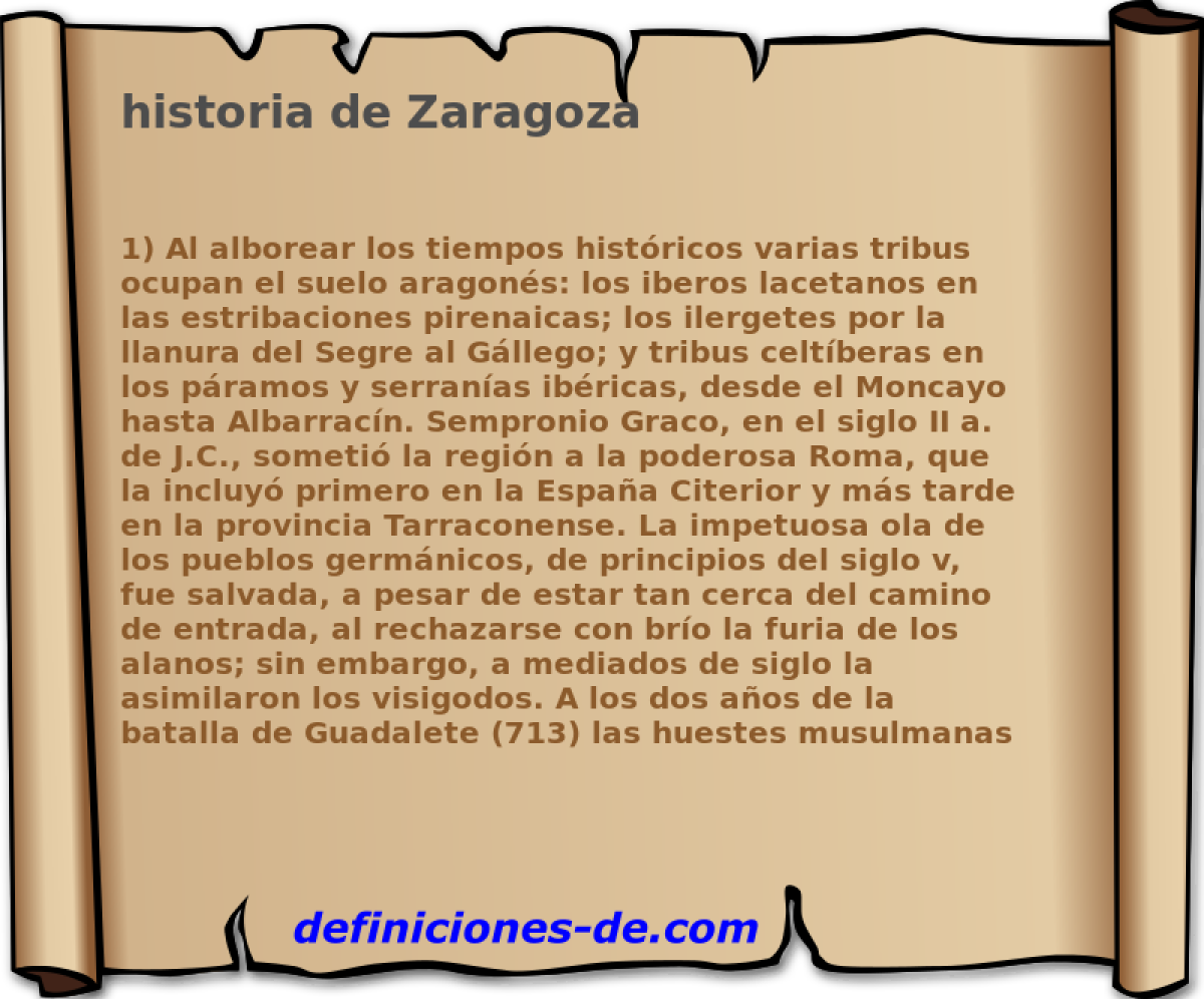 historia de Zaragoza 