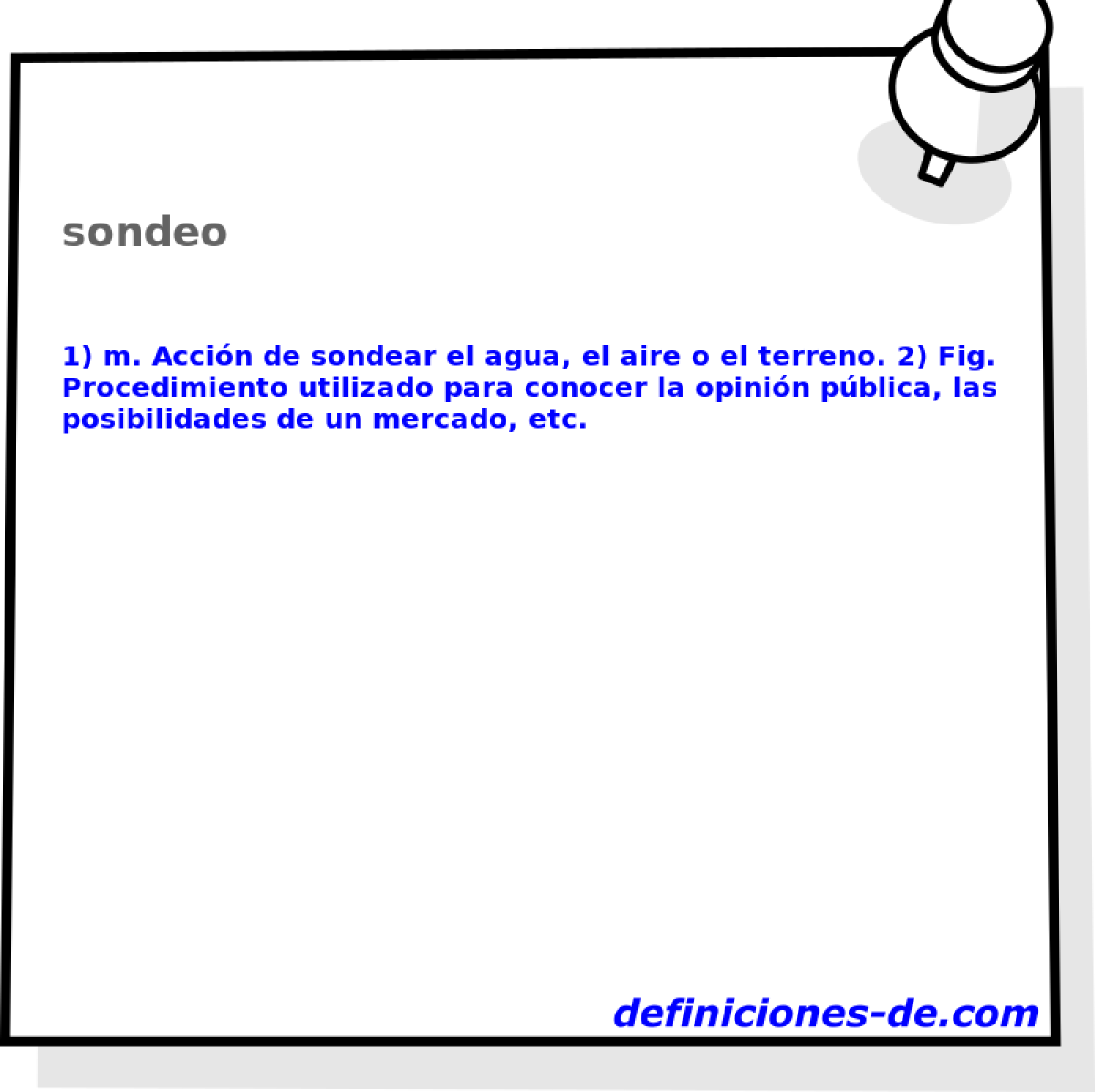 sondeo 