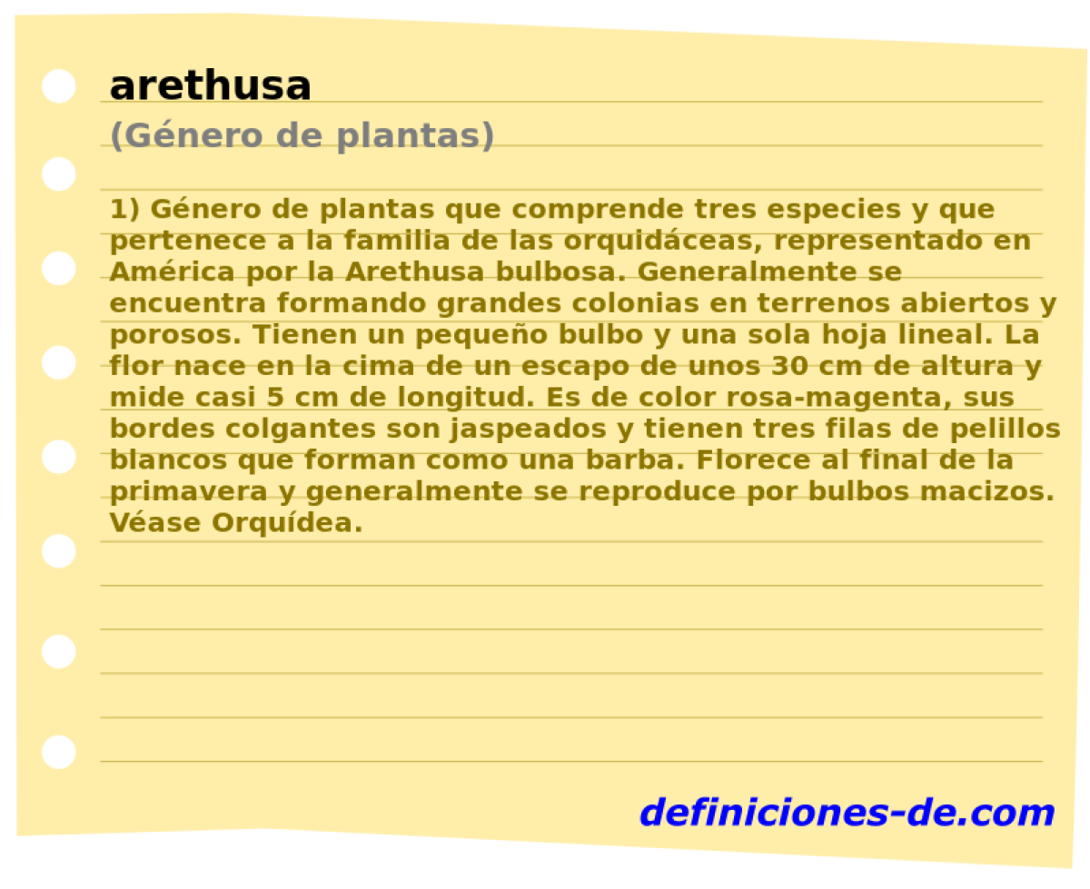 arethusa (Gnero de plantas)