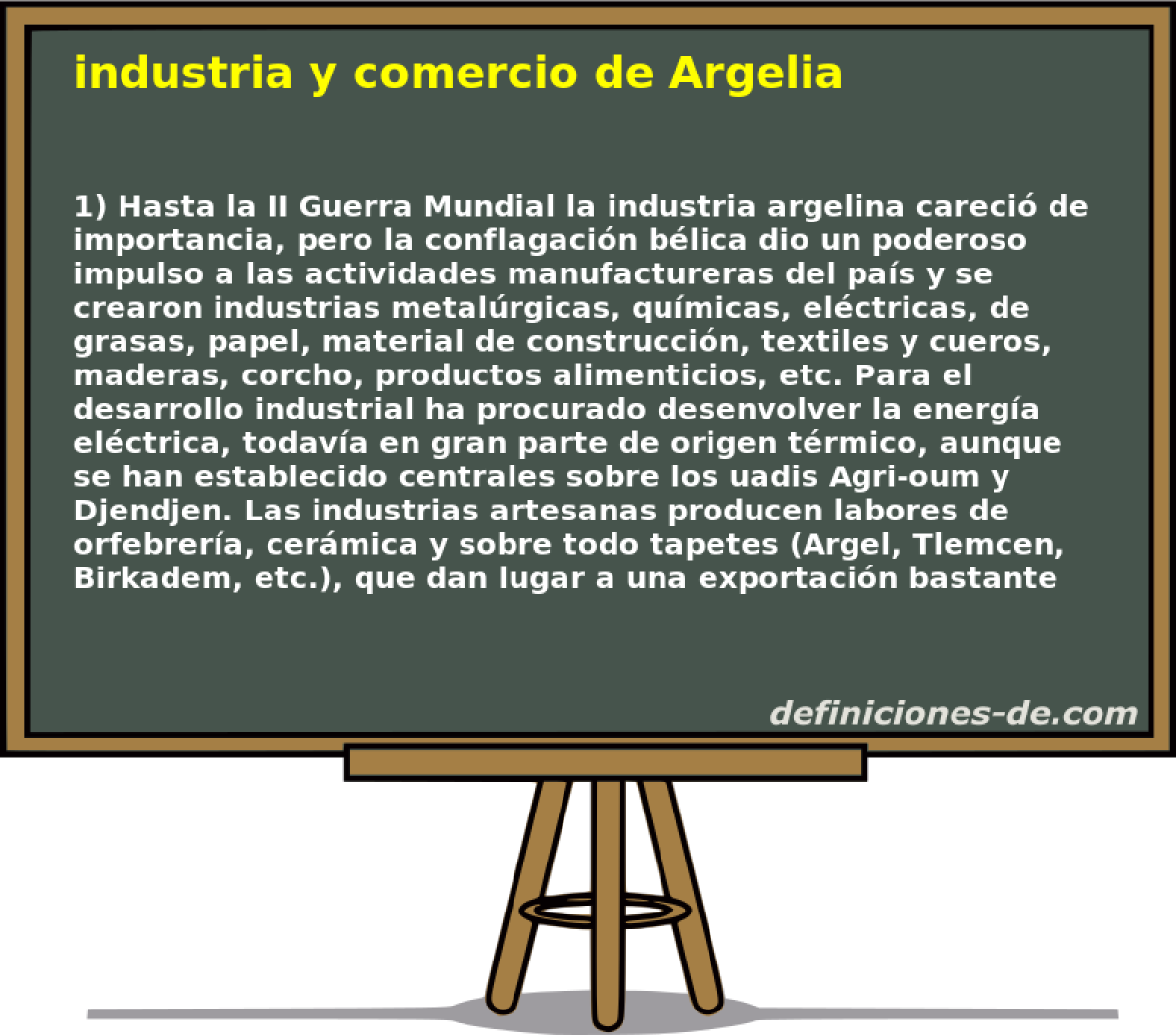 industria y comercio de Argelia 