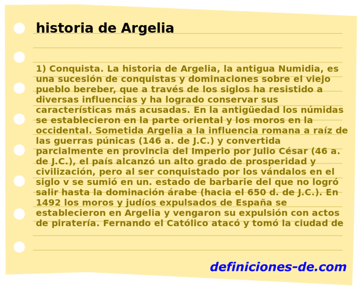 historia de Argelia 